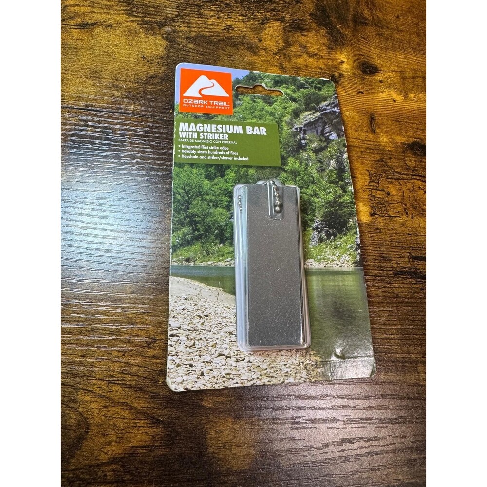 Ozark Trail Magnesium Bar With Striker Fire Starter.. New